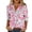 #125-Pink, variant on Roncen Women's Hawaiian Shirts Long Sleeve Button Down Soft Cool Floral Tropic Print Casual Blouse Tops