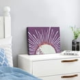 thumbnail image 4 of Acheng Boho Framed Wall Art,Boho Sunshine Sun Violet Purple Framed Canvas Wall Art Decor ,Boho Sun Sunshine Sunset Dorm Bathroom Office Home Painting Artwork Wall Art Decor Decoration 16x12inch, 4 of 6