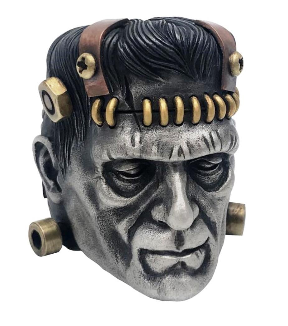 Classic Horror Frankenstein 3D Stainless Steel Band Ring Size 8