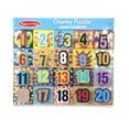 thumbnail image 4 of Melissa & Doug Jumbo Numbers Wooden Chunky Puzzle Educational Toy - 20 Pieces, 4 of 10