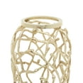 thumbnail image 5 of DecMode 23" Coral Cutout Coral Gold Aluminum Metal Vase, 5 of 8