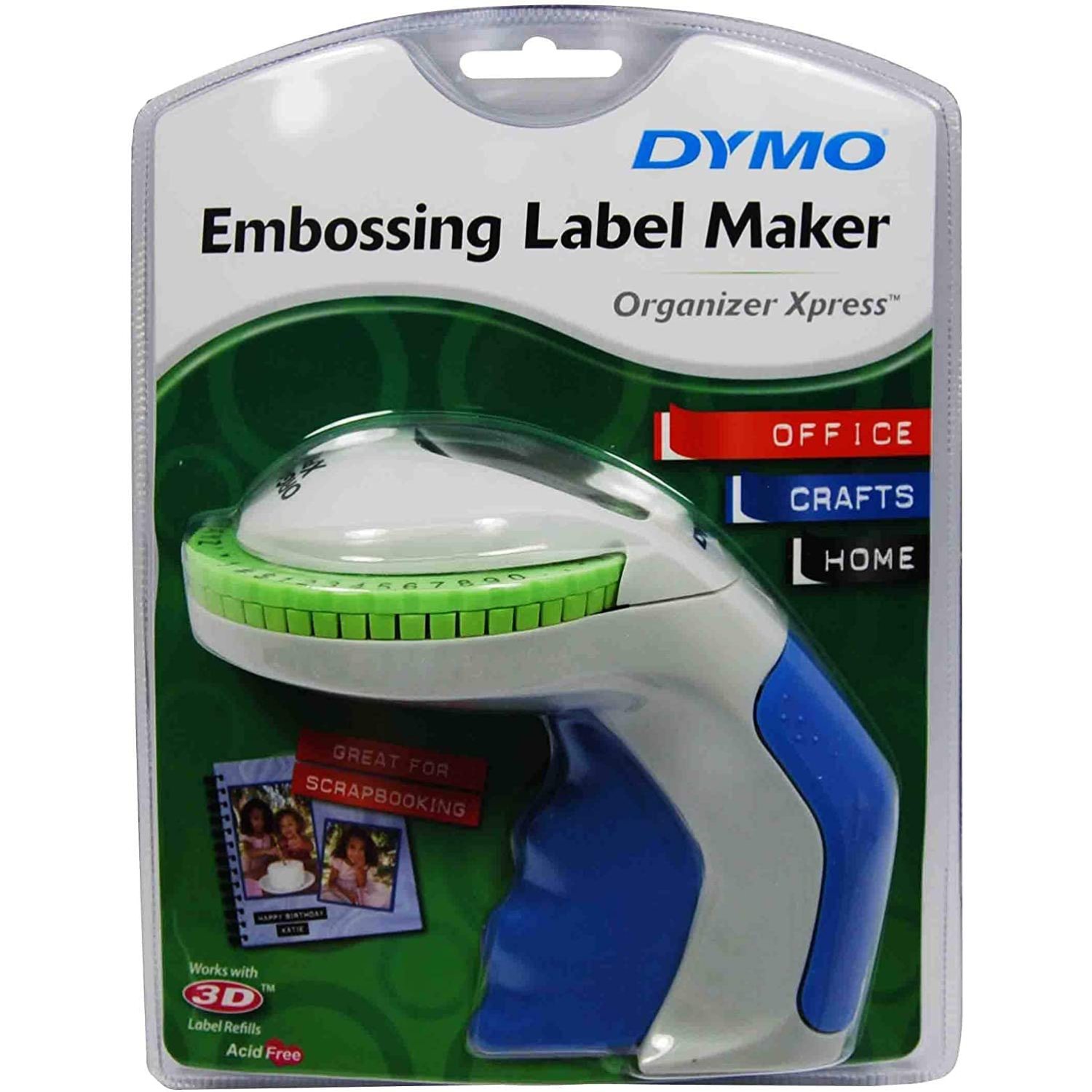 Organizer Xpress Handheld Embossing Label Maker (12965), Prints letters
