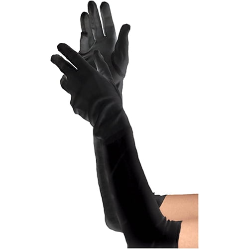 Black Long Women Gloves