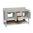 thumbnail image 7 of Beverly 60" Double Bathroom Vanity with White Cabinet and Quartz Top, 7 of 7