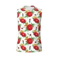 thumbnail image 6 of Lsque Rose Flowers Print Men's Cotton Blend Sleeveless Muscle Shirts (S-3XL)- Moisture Wicking, Odor Protection, UPF 30+,X-Large, 6 of 8