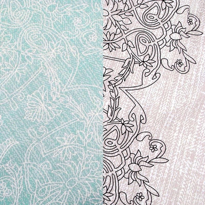 Swanson Beddings Gray-Teal 3-Piece Duvet Cover Bedding Set, California King