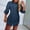 Navy, variant on Youyipin Womens Dresses Shirt Dress Sexy Long Sleeve Button Down Blouses Side Drawstring Mini Summer Dresses For Women 2025