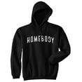 thumbnail image 1 of Homebody Unisex Hoodie Funny Sarcastic Introverted Text Sweatshirt (Black) - S, 1 of 3