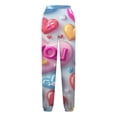 thumbnail image 5 of QATAINLAV Womens Valentine's Day Joggers Pants Fashion 3D Graphic Printed Sweatpants Casual Drawstring High Waisted Elastic Bottom Trousers Multicolor XXL Birthday Gifts, 5 of 6