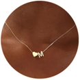 thumbnail image 1 of Chenchen Easter Basket Stuffers for Kids Teen Girls - Dainty 18K Gold Plated Heart Initial A-Z Pendant Necklace Trendy Jewelry Heart Necklaces Birthday Easter Gifts for Girlfriend Wife Women, 1 of 1