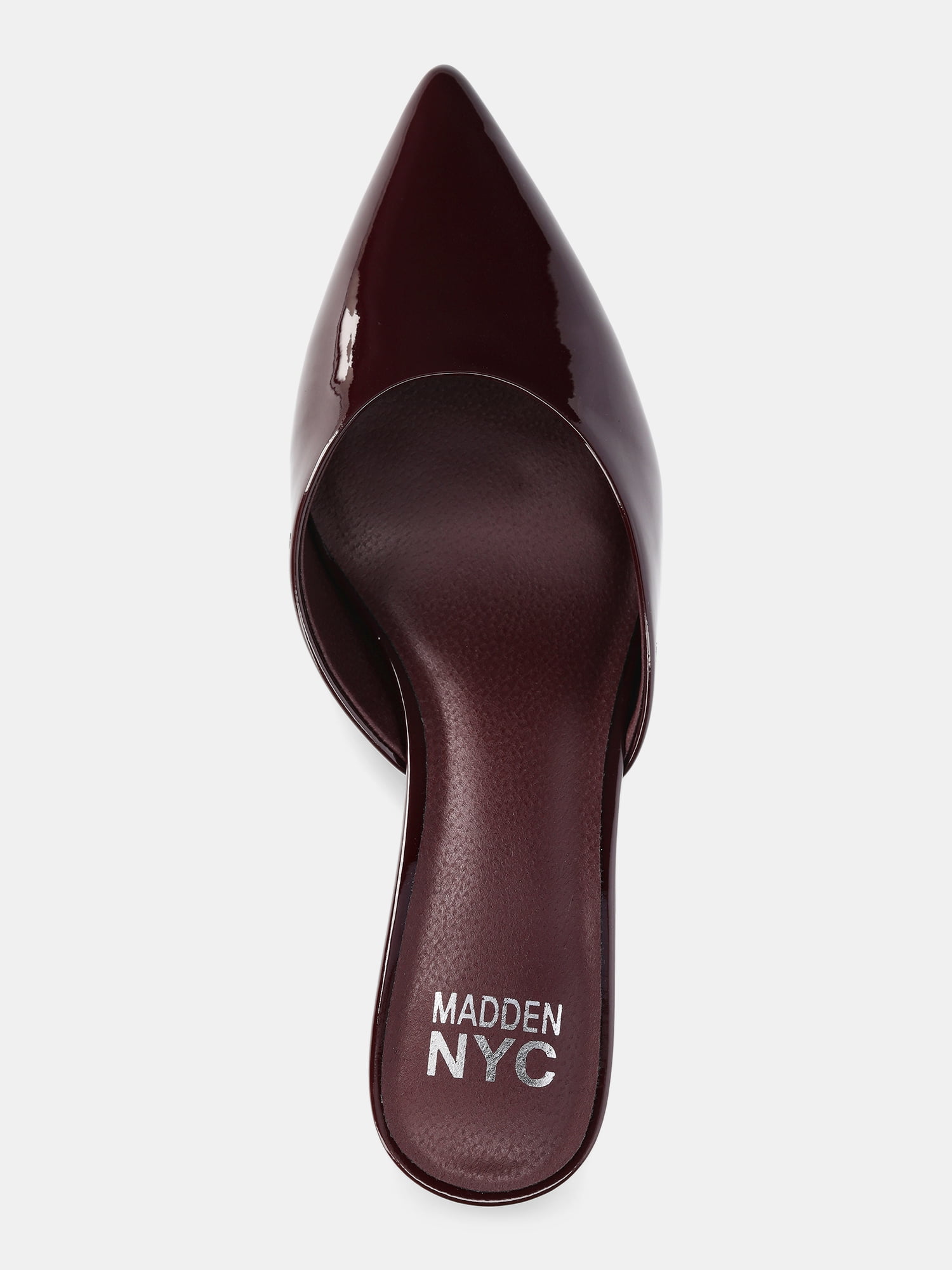 Madden NYC Women's Kitten Heeled Slide On Mules