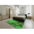 thumbnail image 5 of Ahgly Company Machine Washable Indoor Square Transitional Green Area Rugs, 7' Square, 5 of 7