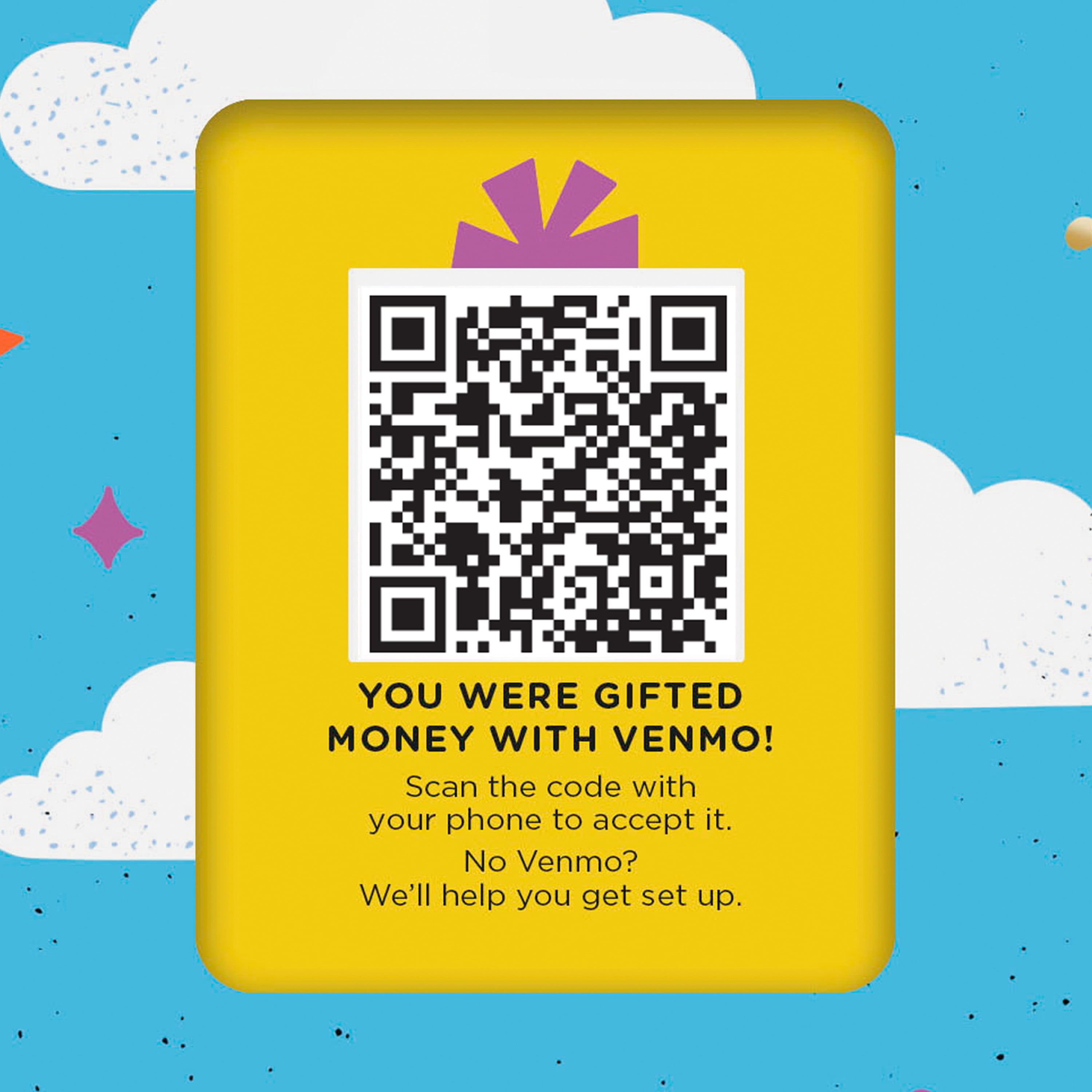 Hallmark and Venmo Birthday Greeting Card ("Wish Big!")