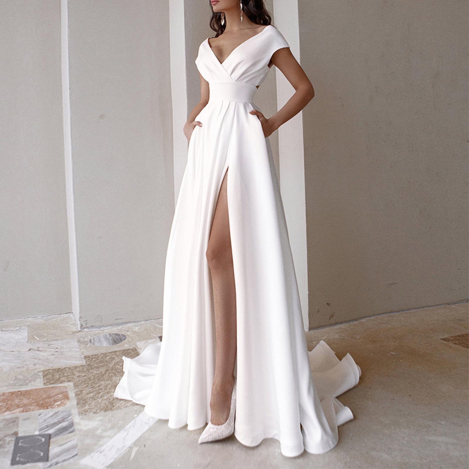 Formal White Women Jumpsuit Evening Dresses With Jacket Deep V-neck Slim  Fitted Special Occasion Wear Runway Pageant Gowns 2023