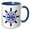 Blue/White, variant on 3drose, Wilmington, Usilm, Usa. Helm and Anchor. Around the World by Sea, 11oz Magic Transforming Mug