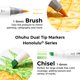 thumbnail image 2 of Marcadores de Alcohol Ohuhu 48 Colores con Punta Pincel y Cincel, 2 of 9