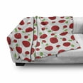 thumbnail image 3 of Fruits Soft Flannel Fleece Throw Blanket, Vivid Colored Cartoon Style Ripe Red Apples Vitamins Taste Healthy Food, Cozy Plush for Indoor and Outdoor Use, 70" x 90", Red Green White, by Ambesonne, 3 of 6