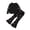Black, variant on YDFCWXW Girls 2 Outfits Long Sleeve Sweatshirt Elastic Flared Pants Clothing Set (Black, 5 Years)