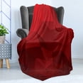 thumbnail image 4 of Valentine's Day Soft Flannel Fleece Blanket, Triangular Mosaic in Shades of Low Poly Effect Geometric and Abstract, Cozy Plush for Indoor and Outdoor Use, 50" x 60", Scarlet Ruby Red, by Ambesonne, 4 of 5