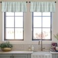 thumbnail image 3 of LALILO Kitchen Curtain Valance Ikat Tie Dye With Stripes And Rod Pocket Window Curtain 52"x 18" Set of 2, 3 of 5