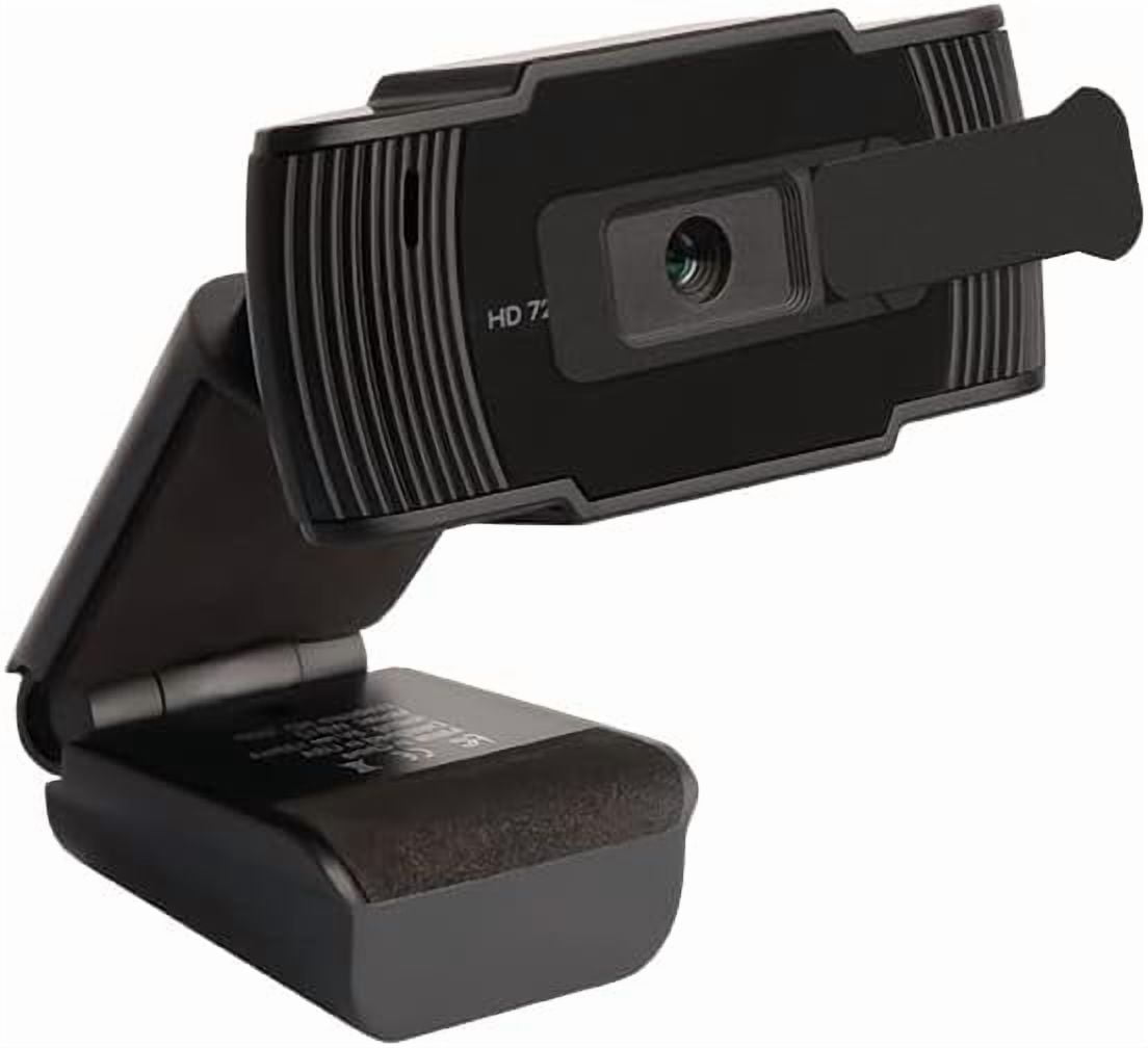SLIDE INNOVATIONS 720P HD Webcam, Computer Camera with Microphone, Mini Tripod & Privacy Lens