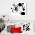 thumbnail image 4 of COMIO Bathroom Decor Wall Art Black and White Bubbles Prints Pictures Framed Canvas Artwork Wall Art for Bedroom Kitchen Office Modern Ink and Wash Painting Decorations, 4 of 4