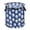 Pattern Of Blue And White Baseballs, variant on Pop-Up Collapsible Laundry Hamper With Zippered Lid Dual Handles 50L Traditional Pattern