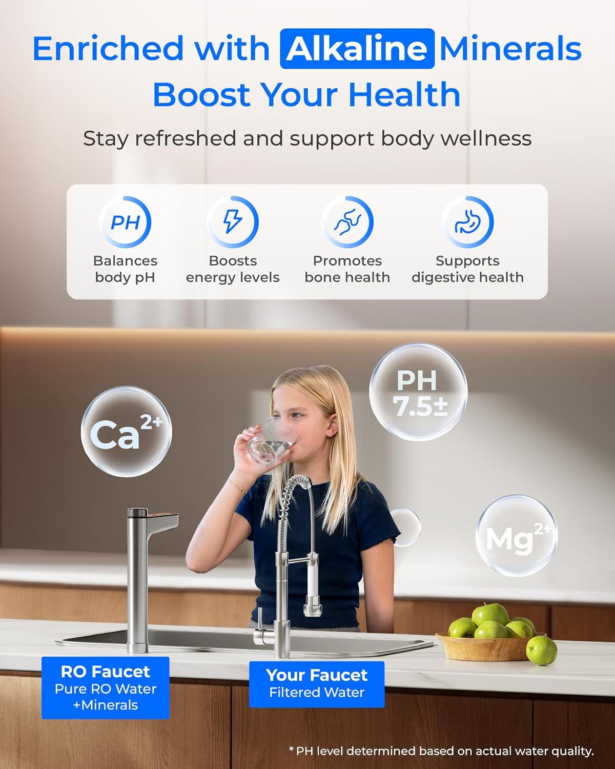 Restored Waterdrop X12-PRO Dual Flow Reverse Osmosis Water Filter, Alkaline Mineral, 1200 GPD Tankless RO System, 11-Stage RO Water Filter, Smart Faucet, BPA Free, Attaches to Your Existing Kitchen Faucet (Refurbished)