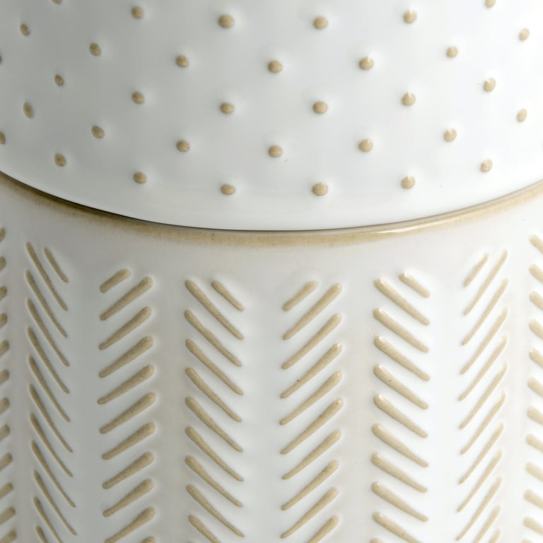 jars ceramic セット Better Homes & Gardens Ceramic 3-Piece Textured Stackable