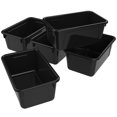 thumbnail image 1 of Storex Petite Boîte de Rangement, Noire (Lot de 5), 1 of 1