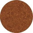 thumbnail image 1 of Ahgly Company Machine Washable Indoor Round Transitional Orange Red Orange Area Rugs, 7' Round, 1 of 7