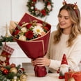 thumbnail image 4 of Home Decor Floral Bouquet Wrapping Paper Sheets for Presentation and Crafting Waterproof Bouquet Wrapping Paper 22.8"X22.8" [20 Pack] Happy 2026!, 4 of 4