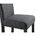 thumbnail image 3 of New Classic Furniture Crispin 19" Fabric Dining Chairs in Gray (Set of 2), 3 of 4