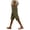 Army Green, variant on Pedal Pushers for Women Summer Pull Linen Bermuda Shorts Knee Length Side Slit Gauze Beach Capris with Pockets (Coffee, XXL)