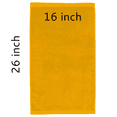 thumbnail image 2 of TowelSoft Premium 100% Cotton Terry Velour Hand Face Sports Gym Towel 16 inch x 26 inch Gold, 2 of 3