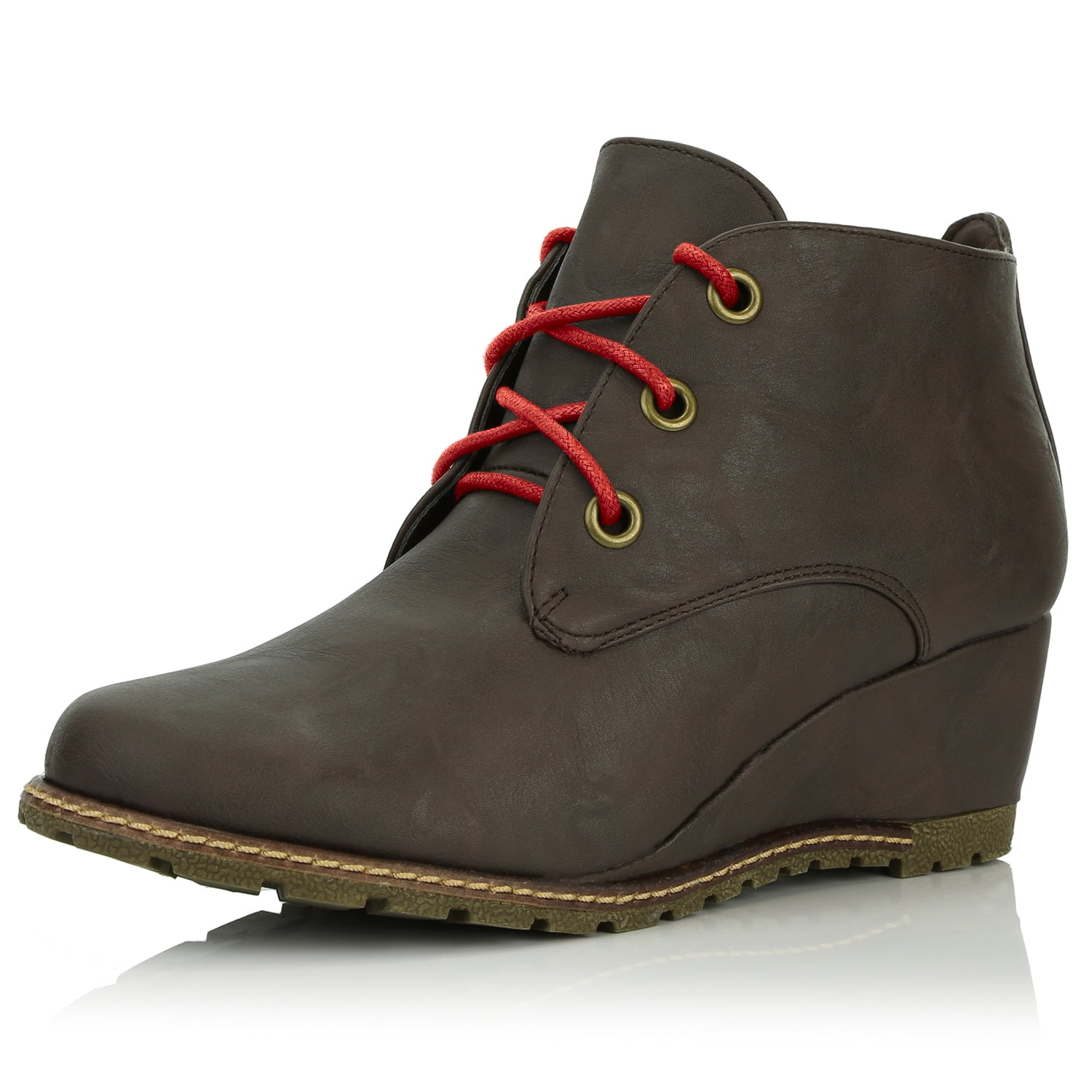 Oxford Wedge Booties Boot Ankle Fashion 