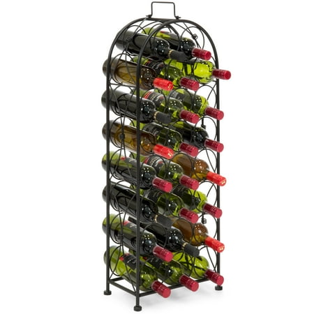 Best Choice Products 23-Bottle Metal Wine Rack Stand - (Best Professional Harmonica Neck Rack)