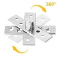 thumbnail image 3 of 2Pcs Stainless Steel 360 Degree Hinge Upper Lower Hinge For Wooden Door Hinge, 3 of 8
