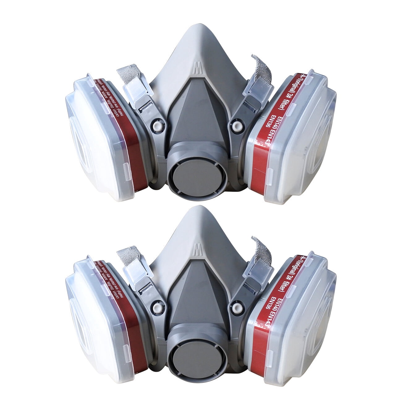 2 Pack Reusable Half Face Shield Respirator Mask for Painting Welding Sanding Facepiece