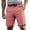R06-Hot Pink, variant on RMGVDSD Mens Casual Shorts Mid Rise Straight Leg Trousers Breathable Lightweight Summer Work Shorts With Pockets Solid Color Daily Wear Running Shorts For Men