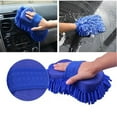 thumbnail image 3 of SPRING PARK Microfiber Chenille Cleaning Tool Washing Brush Soft Sponge Pad, Car Cleaning Tools Kit, Washing Brush Window Glass Cleaning Glove Tool, 3 of 7