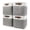 Gray / Off-White-Cube - 11"x11"x11", variant on Small Fabric Storbaskets 15x6x5 Inch Narrow B4-pack Long Basket For Organizing With Handles Decorative Closets Shelves Toilet Paper Teal