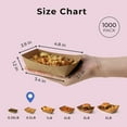 thumbnail image 2 of Fit Meal Prep 1000 Pack 0.5 lb Paper Food Boats Heavy Duty Disposable Trays, Kraft Brown, for Parties Fairs Picnics Carnivals Holds Tacos Nachos Fries Hot Dogs Grease Resistant, 2 of 7
