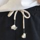 thumbnail image 3 of Pantalones cortos deportivos para correr para mujer, pantalones elásticos de cintura alta para Yoga, Fitness, pantalones cortos deportivos con cordón para danza, Yoga y correr, 3 of 5