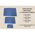 thumbnail image 6 of Vaurna Home 6-Piece Towel Set with enhanced Softness & Durability - 2 Bath Towel, 2 Hand Towel, 2 Washclothes - Cornflower Blue, 6 of 6