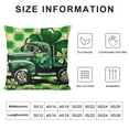 thumbnail image 5 of ARISTURING  Happy St. Patrick's Day Pillow Covers Green White Black Buffalo Plaid Farmhouse Truck Lucky Clover Hello Shamrocks Decorations Throw Pillows Spring Cushion Covers Couch, 5 of 5