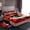 Orange Black, variant on jejeloiu Rugby Helmet Twin 3-Piece Reversible Kids Football Sport Sheet Set