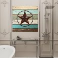 thumbnail image 4 of Wall Art Prints, Texas Star Western Framed Canvas Prints for Bedroom Living Room Bathroom Office, Vintage Teal Brown Wooden Farmhouse Gallery Wrap Wall Art Poster for Gifts Home Decor 12"x12", 4 of 9