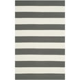 thumbnail image 4 of SAFAVIEH Montauk Saranna Striped Cotton Area Rug, Grey/Ivory, 12' x 15', 4 of 10