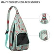 thumbnail image 2 of Tropical Lobster Crossbody Bag - Playful Sea Life Chest Pack with Crustacean & Ocean Prints, Breathable Tear-resistant Sling for Beach & Seaside Fun, 2 of 4